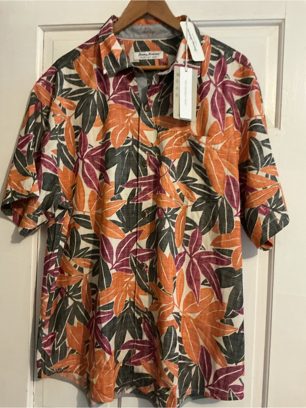 Tommy Bahama Coconut Point Vista Veronda IslandZone Camp Shirt XL NWT